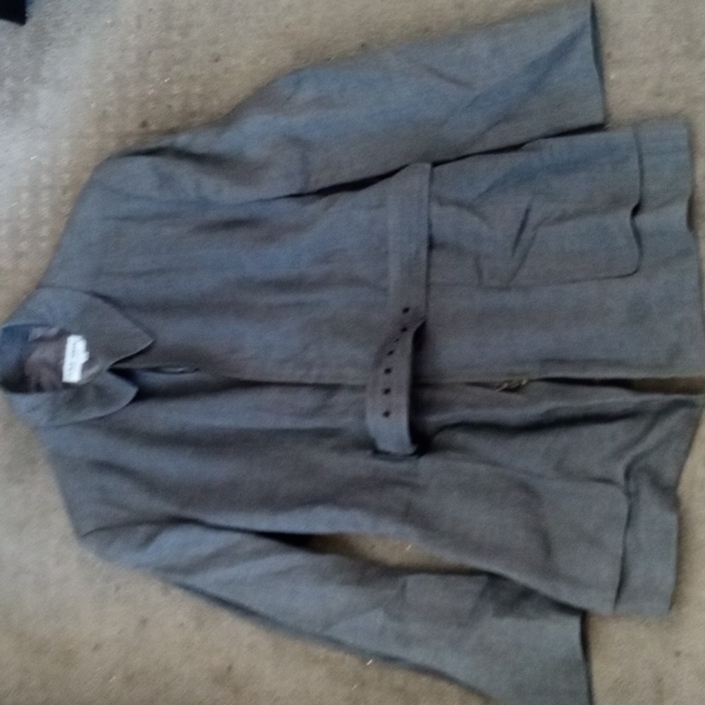 Men's Giorgio ARMANI Gray Linen & belted Dress Jacket